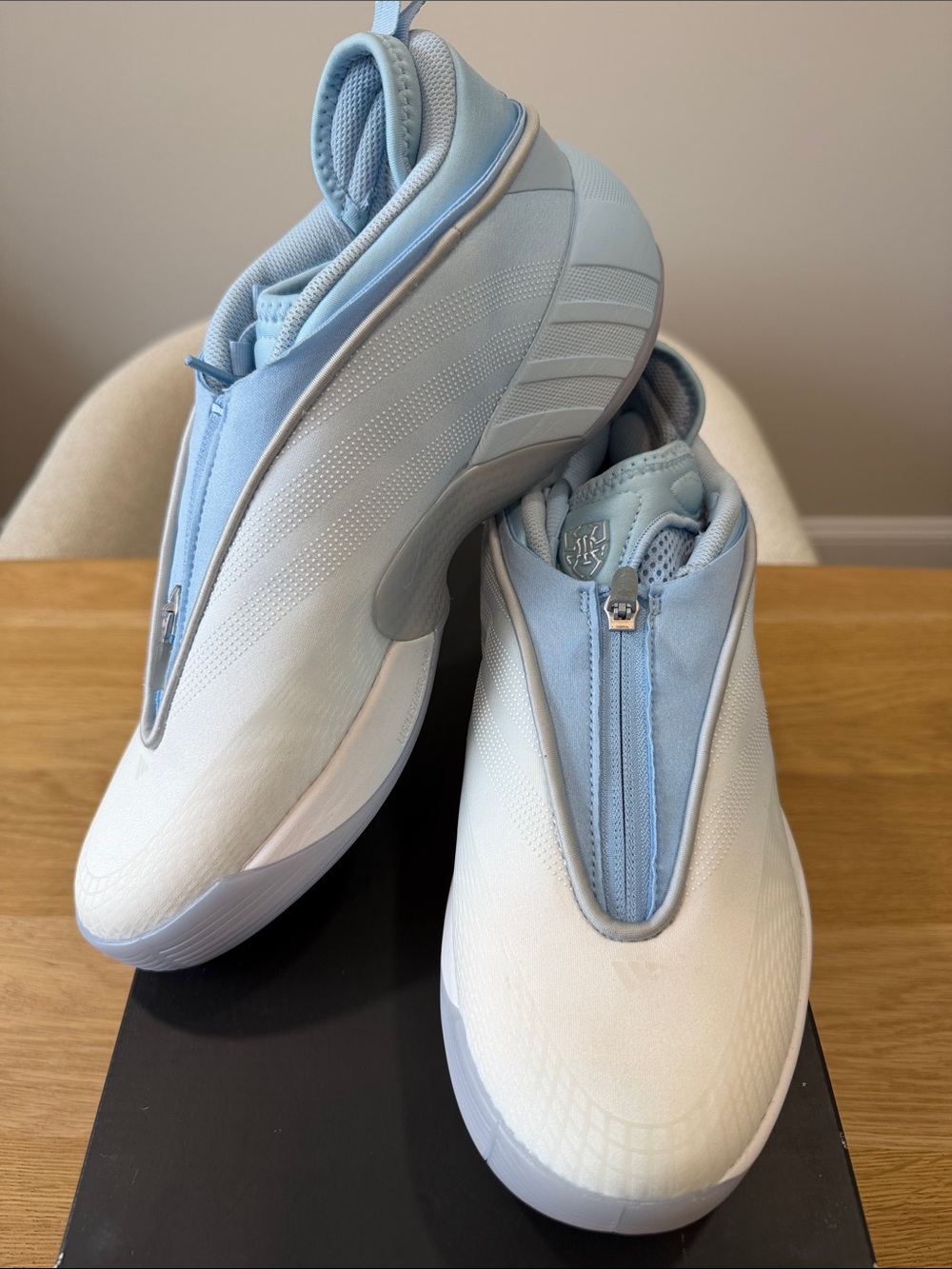 Adidas D.O.N. Issue 7 Men's Light Blue and White -size 8.5
